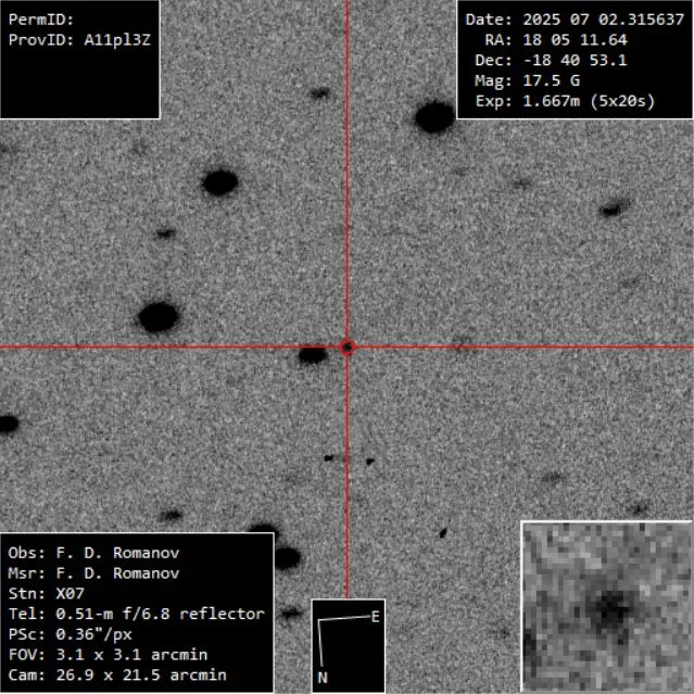 Telescope observation data